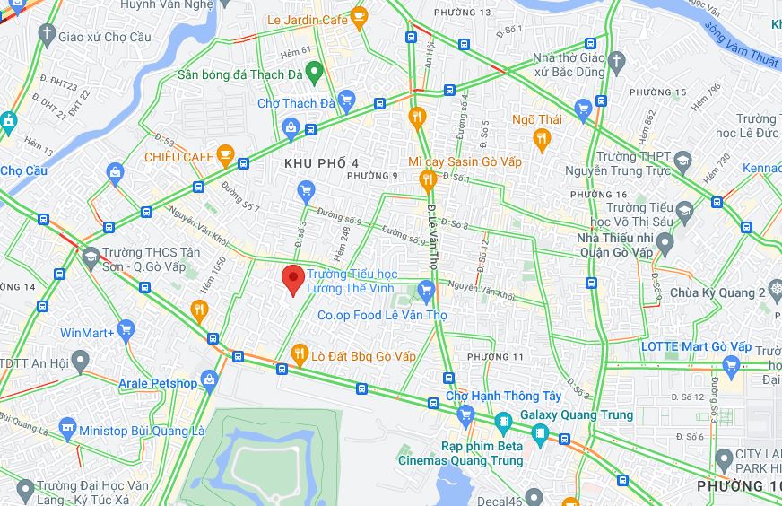 Bán nhà Đường số 21 Quận Gò Vấp dưới 10 tỷ